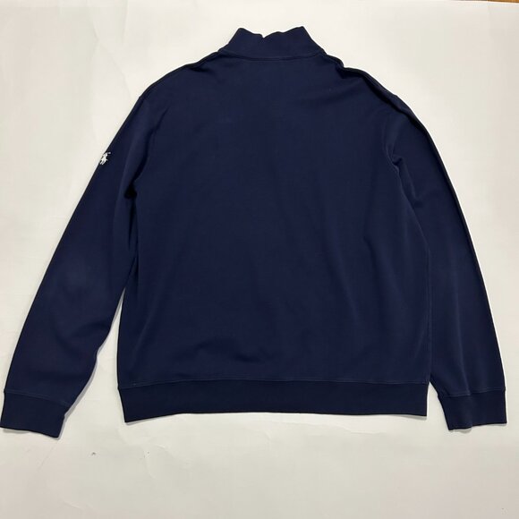 Polo Golf Ralph Lauren Sweatshirt Mens sz XXL Winged Foot logo 1/4 zip navy blue - Picture 6 of 12